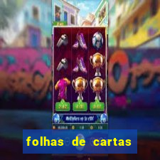 folhas de cartas para imprimir